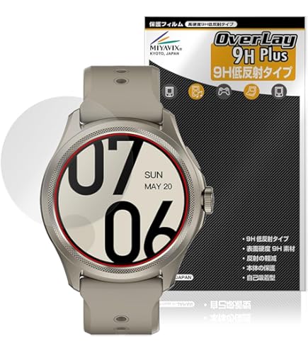Amazon | Lamshaw Ticwatch E 保護フィルム, 9H ガラスフィルム カバー